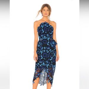 NEW ELLIATT Times Dress in Blue Multi